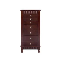 Tierra Contemporary Jewelry Armoire Merlot Brown - Powell Company -Furniture Sales Store GUEST 8b5057ec b161 4189 8f6f a32bf7a39627