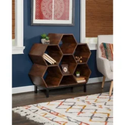 34" Miora Bookshelf Brown - Powell Company -Furniture Sales Store GUEST ddcc6455 4217 4cb0 9a50 a9281094d633